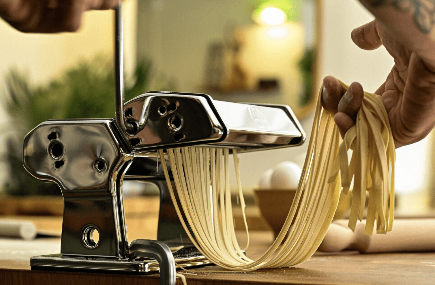 Fresh pasta being made at Terracotta Cooking Lab