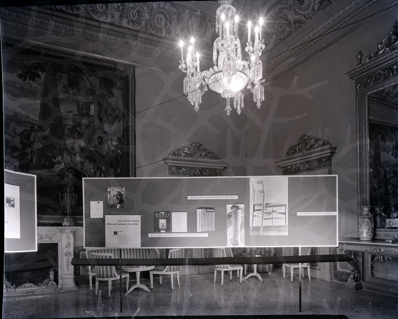 Mailänder Innenraum, 1956 von Paolo Monti fotografiert
