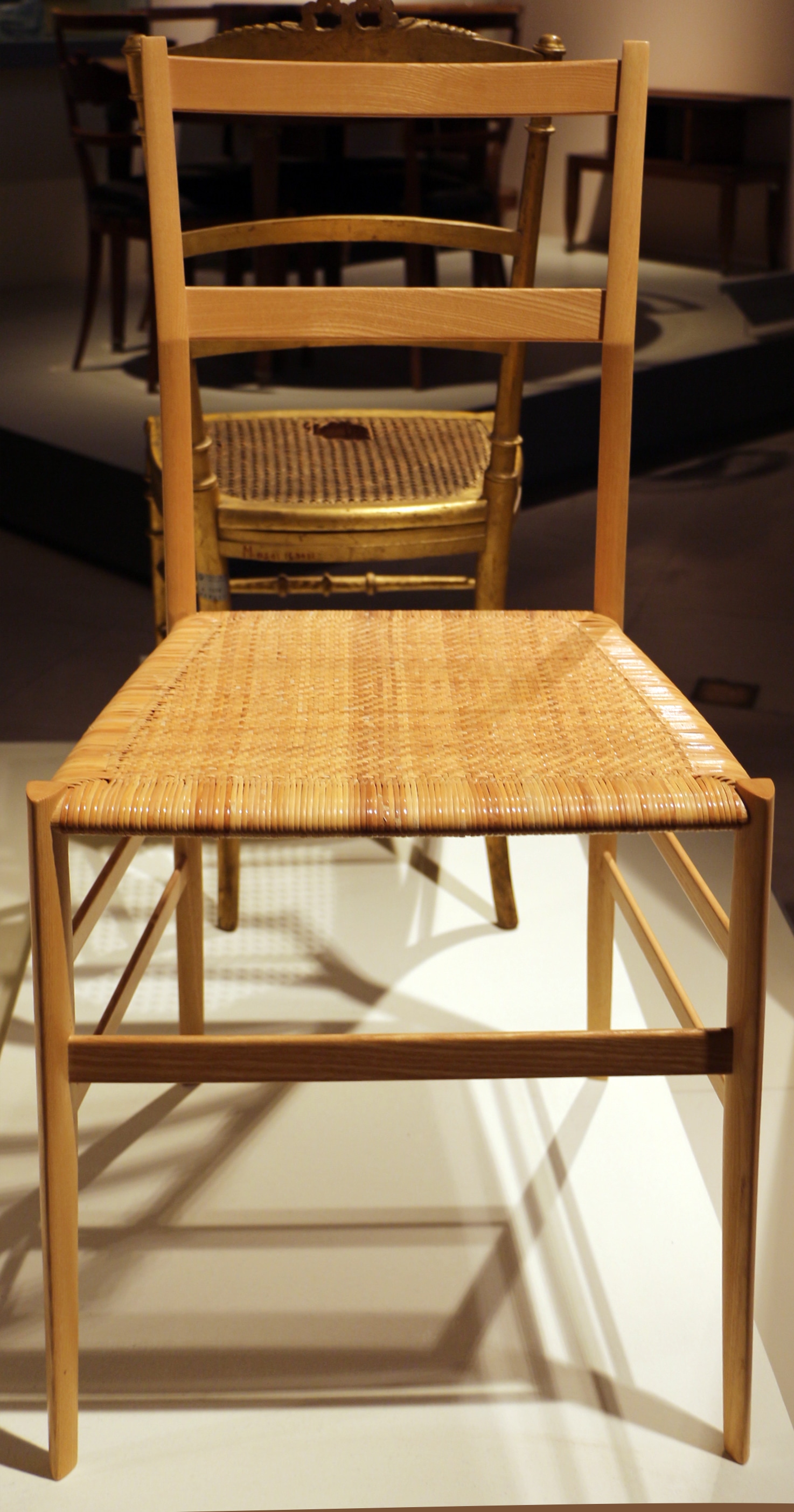 Gio Pontis Stuhl Superleggera für Cassina, entworfen 1957
