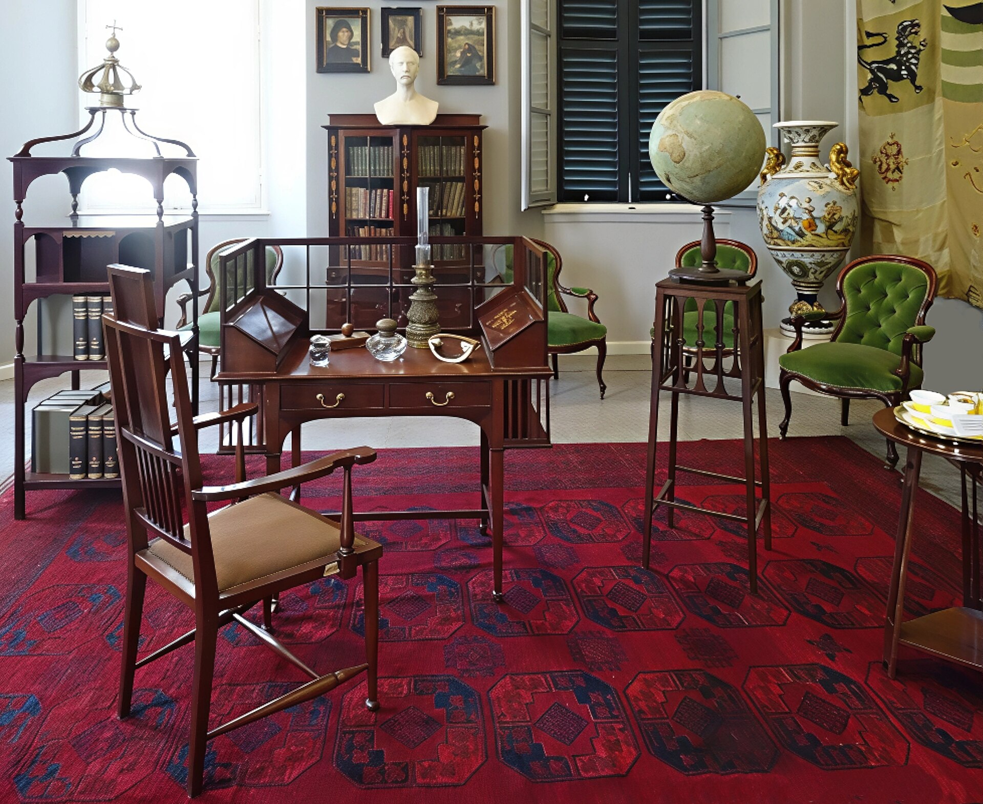 Das historische Arbeitszimmer der Villa Carlotta in Tremezzo