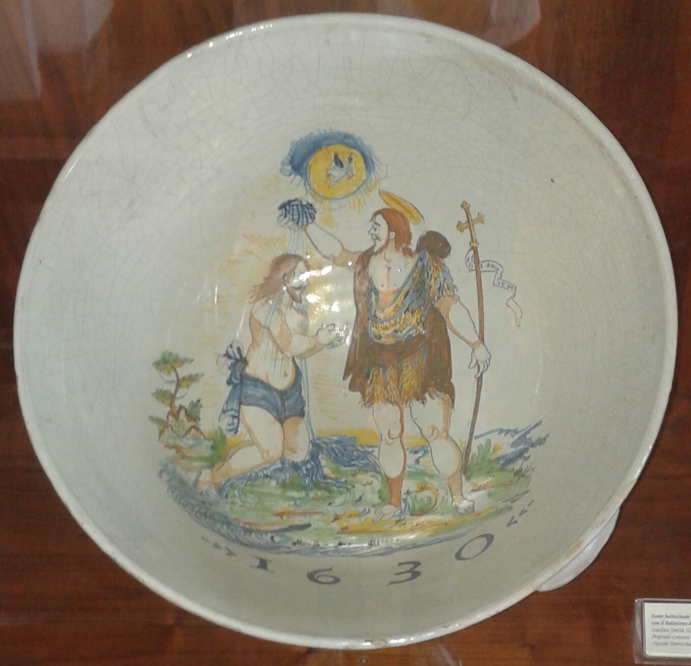 Taufbecken aus dem 17. Jahrhundert aus der Kirche San Francesco