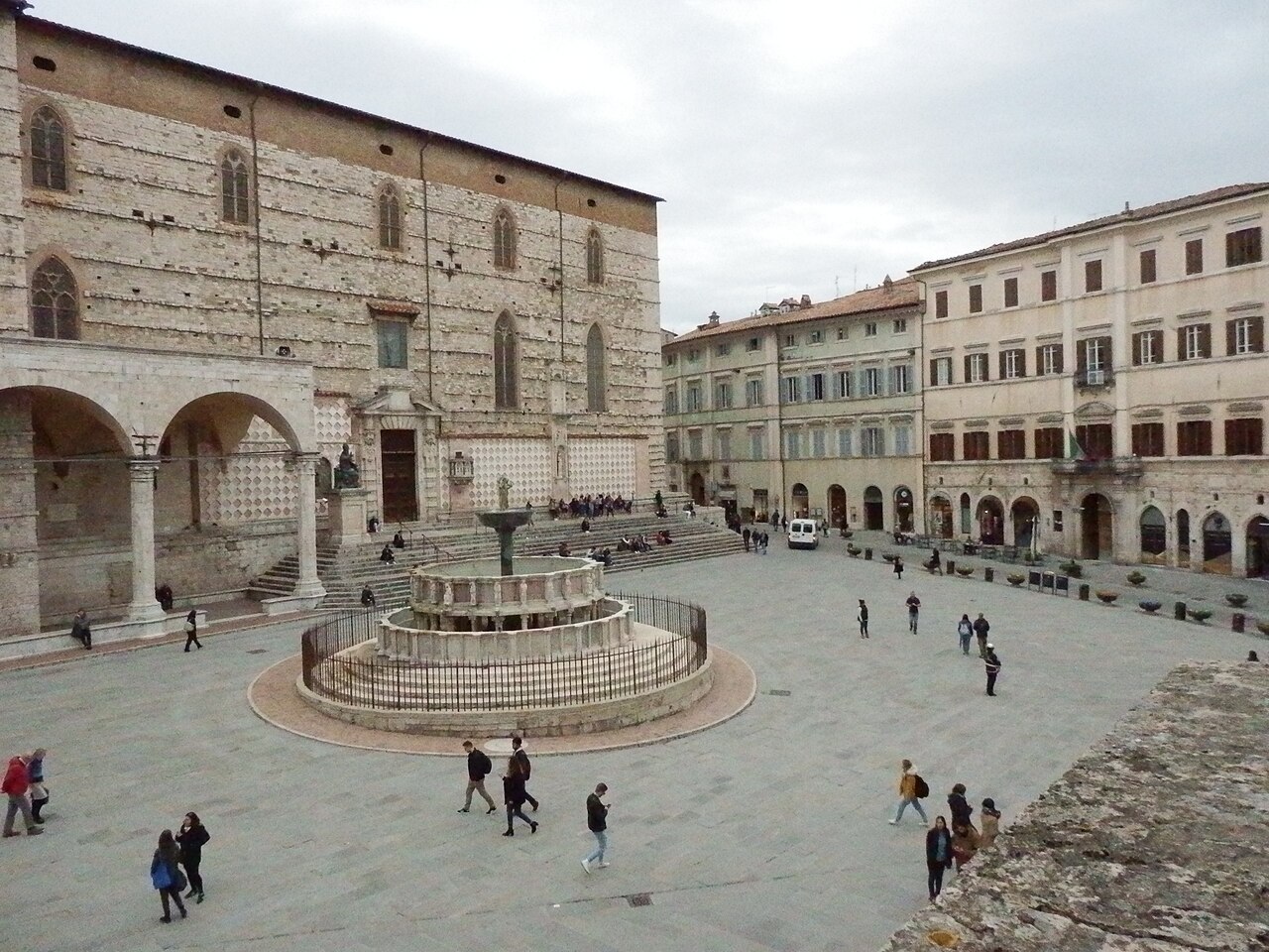 Piazza IV Novembre in der Altstadt von Perugia
