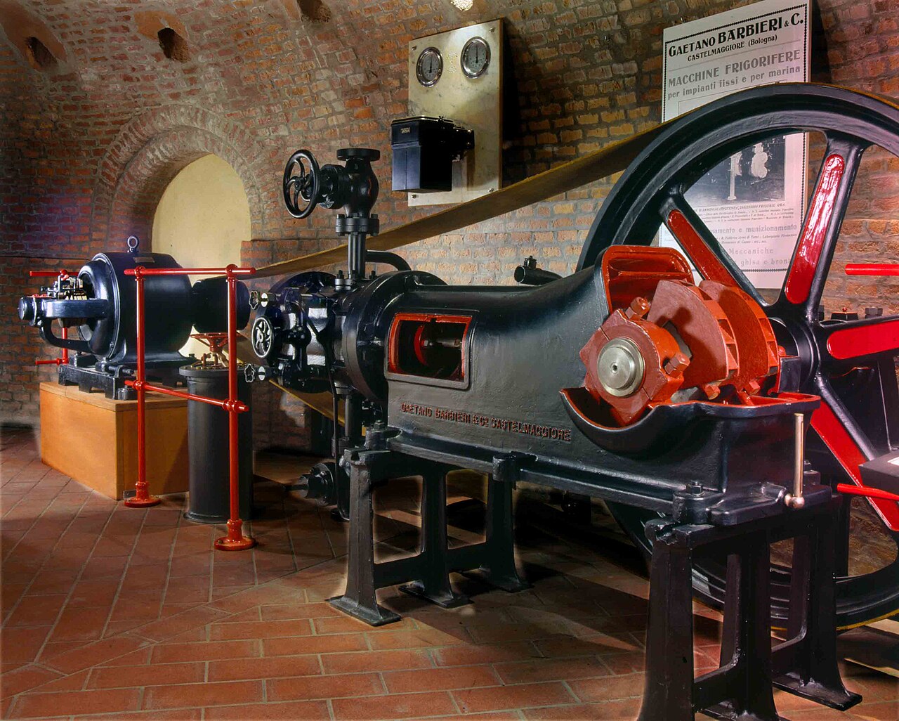 Maschinen im Museo del Patrimonio Industriale